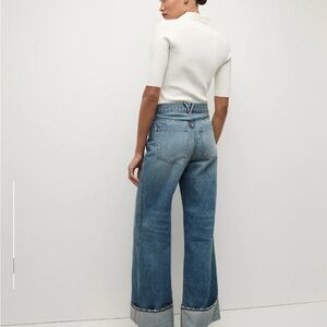 Classic Blue Wide-Leg Jeans